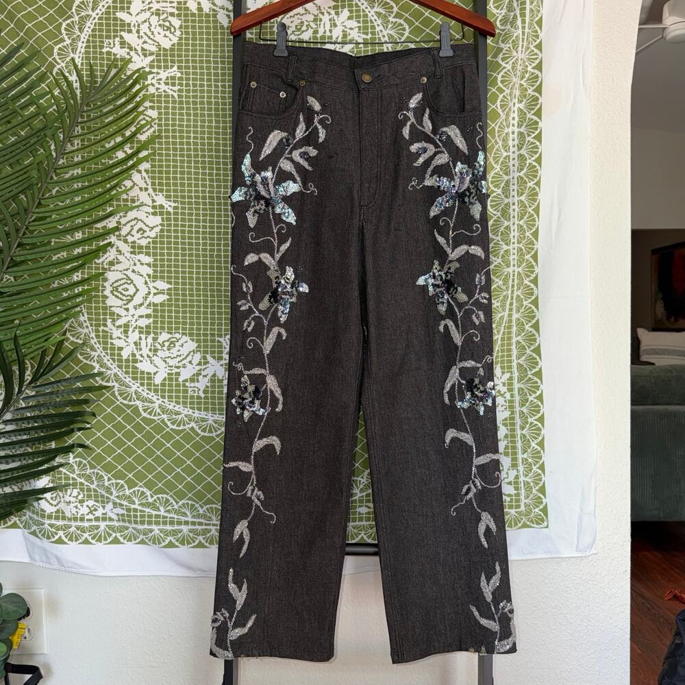 🖤‎ ✨ MESMERIZE BEADED BOOTCUT JEANS ✨ 🖤